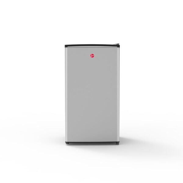 Hoover 118L Single Door Compact Refrigerator with Freezer Compartment - Mechanical Control. Adjustable Thermostat. Security Lock. Defrost Feature. 1 Year Warranty - Silver- HSD-K118-S