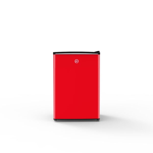 Hoover 92LSingle Door Compact Refrigerator with Freezer Compartment - Mechanical Control. Adjustable Thermostat. Security Lock. 1 Removable Shelf. Defrost Feature. 1 Year Warranty.Red- HSD-K92-R