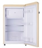 Hoover-HSD-K123RW123L Retro Style Single Door Refrigerator. Compact Free Standing Fridge with Freezer. Tempered Glass Shelves. Adjustable Thermostat. Eco-Friendly. 1 Year Warranty. Cream - الصورة 5