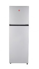 Hoover 300 Liters Top Mount Refrigerator. Reversible Double Door. No Frost Design Adjustable Thermostat Fruits & Vegetable Crisper . Energy Efficient. Silver. 1 Year Warranty- HTR-H300-S