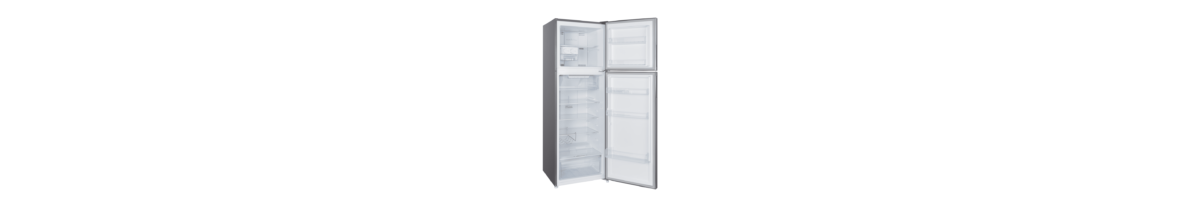 ⁦Hoover 326L No Frost Refrigerator. Dual Inverter Compressor. Reversible Door. Glass Shelves 1 Year Manufacturer & 10-Year Warranty on Inverter Compressor 50/60 Hz Inox Finish - HTR-M326-S⁩ - الصورة ⁦3⁩
