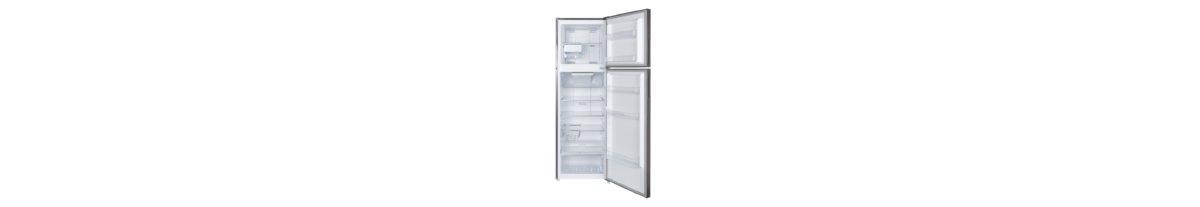 ⁦Hoover 326L No Frost Refrigerator. Dual Inverter Compressor. Reversible Door. Glass Shelves 1 Year Manufacturer & 10-Year Warranty on Inverter Compressor 50/60 Hz Inox Finish - HTR-M326-S⁩ - الصورة ⁦4⁩