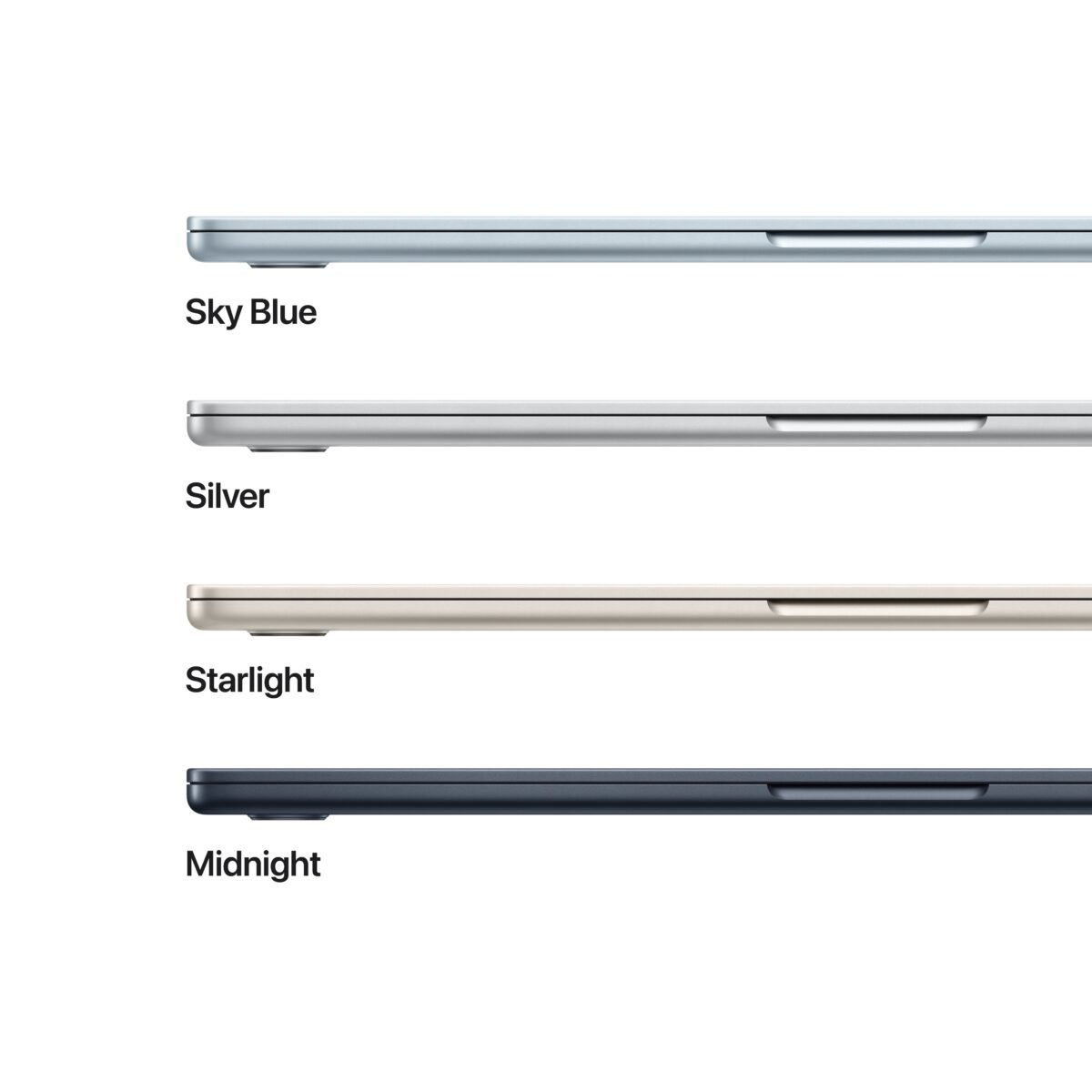 ⁦15-inch MacBook Air: Apple M4 chip with 10-core CPU and 10-core GPU. 16GB. 256GB SSD - Starlight⁩ - الصورة ⁦3⁩