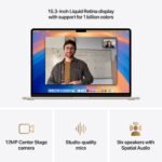 15-inch MacBook Air: Apple M4 chip with 10-core CPU and 10-core GPU. 16GB. 256GB SSD - Starlight - الصورة 5