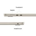 15-inch MacBook Air: Apple M4 chip with 10-core CPU and 10-core GPU. 16GB. 256GB SSD - Starlight - الصورة 7