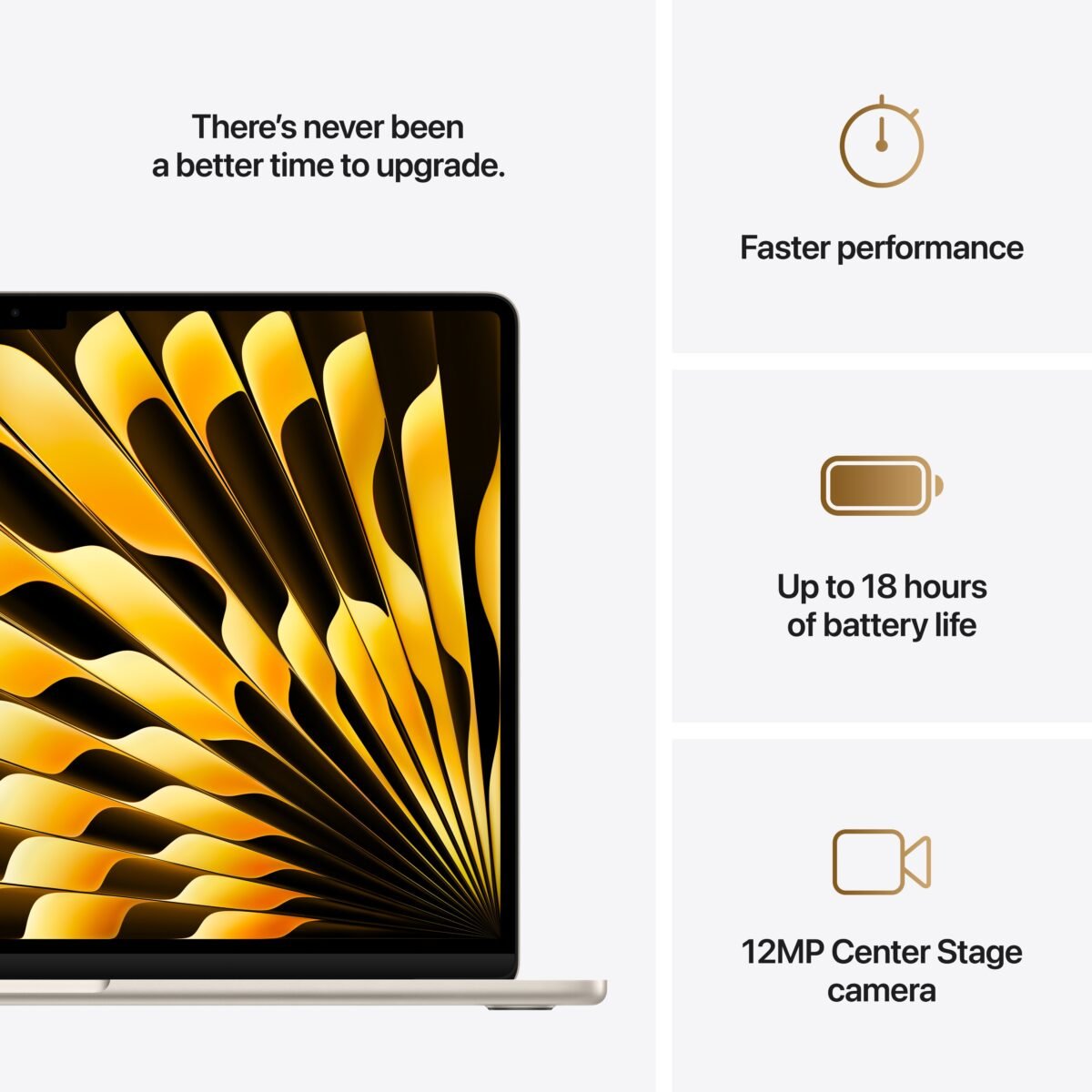 ⁦15-inch MacBook Air: Apple M4 chip with 10-core CPU and 10-core GPU. 16GB. 256GB SSD - Starlight⁩ - الصورة ⁦10⁩