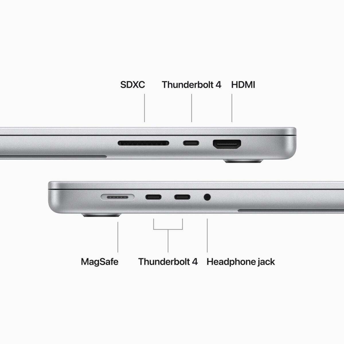 ⁦16-inch MacBook Pro: Apple M3 Max chip with 14‑core CPU and 30‑core GPU. 1TB SSD - Silver⁩ - الصورة ⁦6⁩