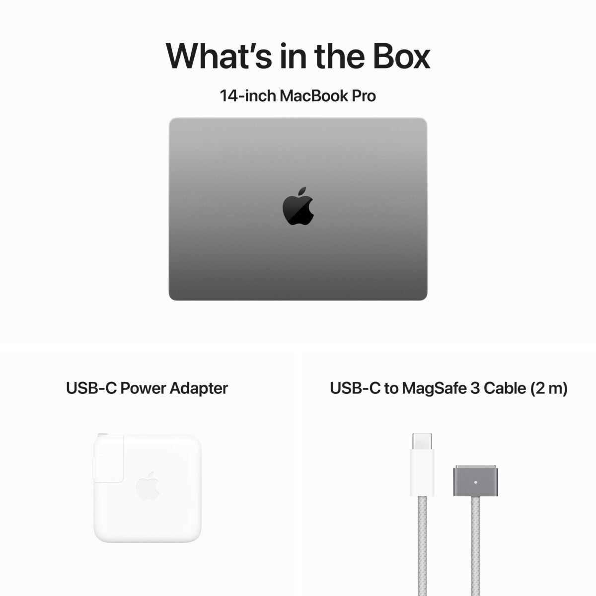 ⁦14-inch MacBook Pro: Apple M3 chip with 8‑core CPU and 10‑core GPU. 512GB SSD - Space Gray⁩ - الصورة ⁦10⁩