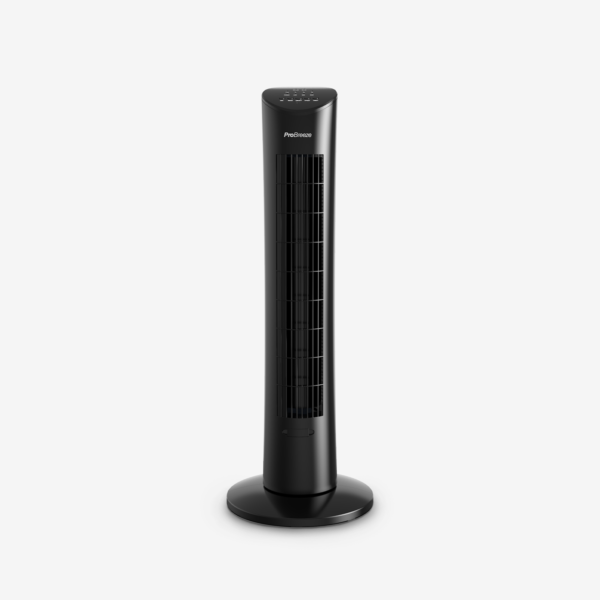 30 Oscillating Tower Fan - Black