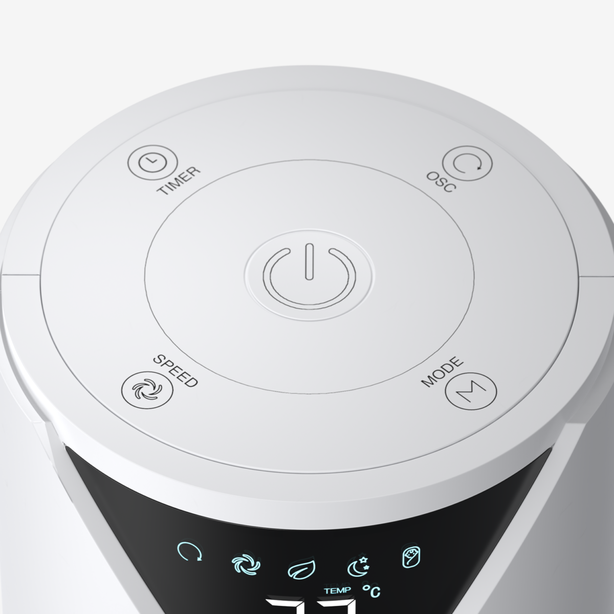 ⁦46 Oscillating Tower Fan - White⁩ - الصورة ⁦4⁩