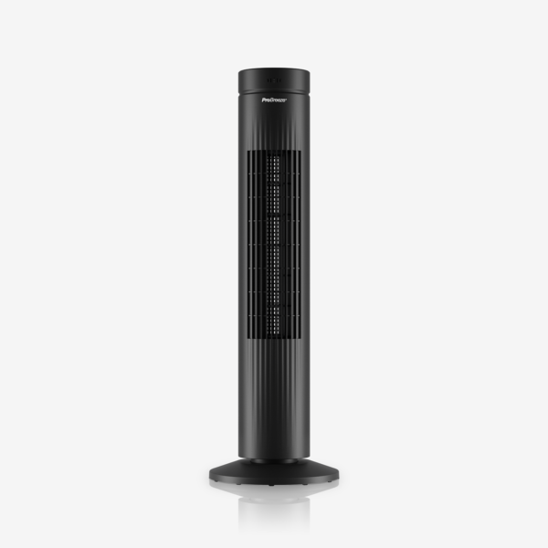 30 Oscillating Tower Fan with Touch Panel - Black