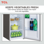 TCL Top Mount Refrigerator Inox 324L - الصورة 3