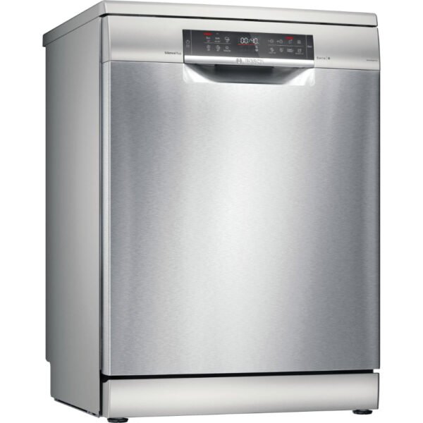 Bosch Series 6 Free-standing Dishwasher. 13 Place Settings. Remote Start. HygienePlus 60 cm. Brushed Steel Anti-fingerprint SMS6EMI65M