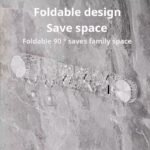 ⁦Swivel Suction Cup Ripple Row Hooks Hooks No Punch Powerful Load Bearing Bathroom Bathroom Door Wall No Trace Sticky Hooks (PACK OF 5)⁩ - الصورة ⁦5⁩