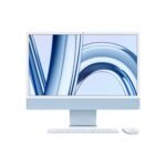 24-inch iMac with Retina 4.5K display: Apple M3 chip with 8‑core CPU and 8‑core GPU. 256GB SSD - Blue