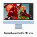 24-inch iMac with Retina 4.5K display: Apple M3 chip with 8‑core CPU and 8‑core GPU. 256GB SSD - Blue - الصورة 4