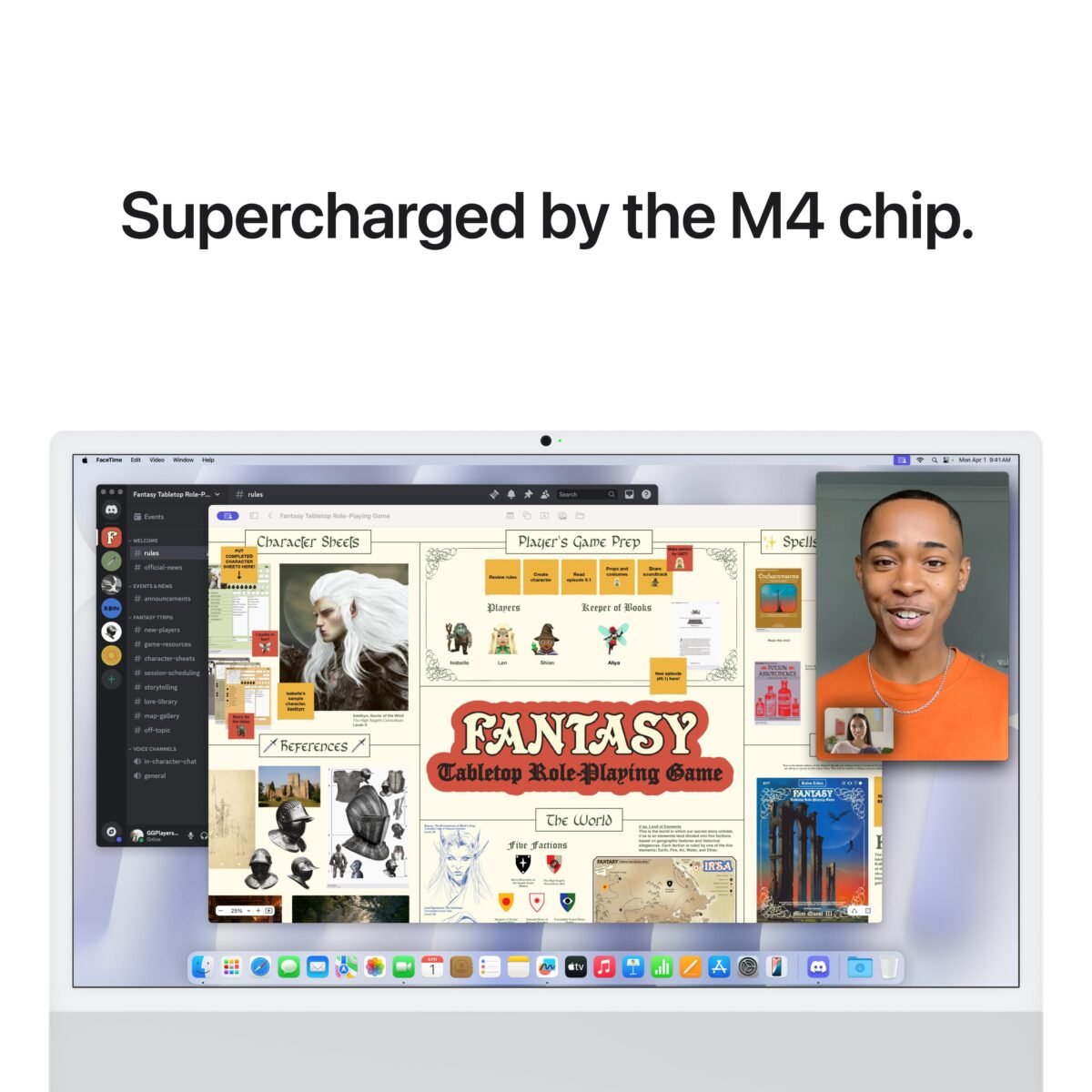 ⁦24-inch iMac with Retina 4.5K display: Apple M4 chip with 8-core CPU and 8‑core GPU. 256GB SSD - Silver⁩ - الصورة ⁦6⁩