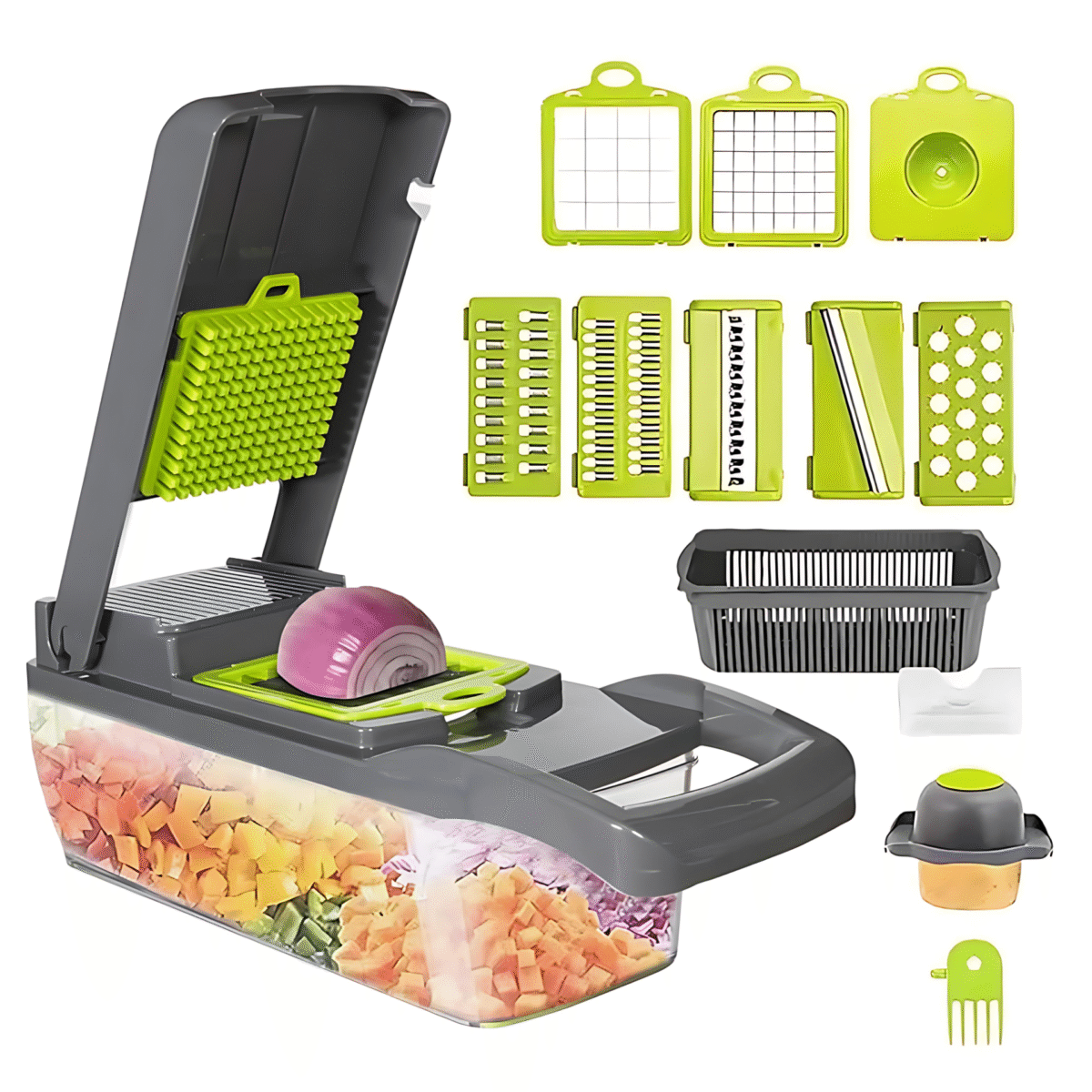 ⁦16-in-1 Vegetable Cutter Chopper and Slicer⁩ - الصورة ⁦7⁩